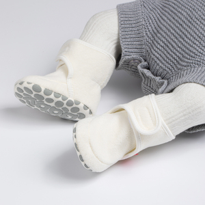 高品质保暖冬季室内婴儿婴儿鞋舒适棉软底婴儿短靴 - Product Image 6