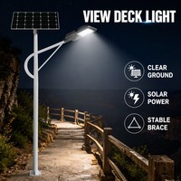 Lampu Jalan Tenaga Surya LED Terpisah dengan Sensor Gerak Cerdas, Panel Surya Mono-si, dan Baterai Lifepo4