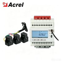 Compteur d'énergie intelligent sans fil IoT ADW300 pour système hybride solaire-stockage-diesel, Acrel 4G WiFi, rail DIN