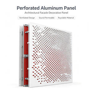 Panel de Pared Cortina de Aluminio, Revestimiento de Fachada Exterior, Resistente a la Intemperie, Decoración de Edificios - Product Image 4