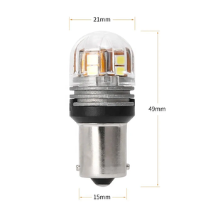 หลอดไฟ LED Canbus รุ่น Mini 3030 15SMD ความสว่างสูง T10/T15 สำหรับไฟเลี้ยวภายในรถยนต์ สีขาว - Product Image 4