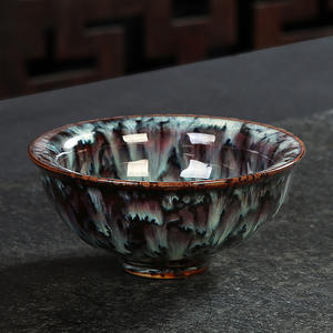 36 styles de tasses à thé chinoises en céramique Jianzhan, glaçure Tenmoku, 100 ml, faites à la main, artistiques, fantaisie, pour le thé ou le café - Product Image 2