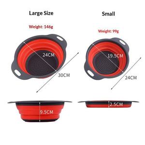 <span class=keywords><strong>Passoire</strong></span> pliable en <span class=keywords><strong>silicone</strong></span> de qualité alimentaire pour évier, idéale pour le camping, la cuisine et la préparation des aliments - Product Image 5