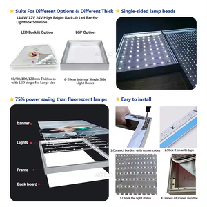 โมดูลกล่องไฟ LED Backlit 12W 12V แสงขาวเย็น 6500K IP20 SMD 3030 แถบไฟแบบแท่ง - Product Image 6