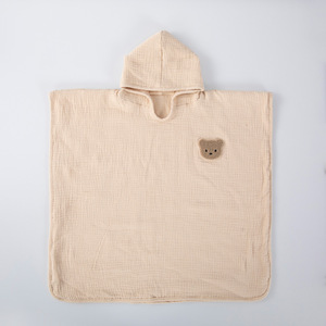 Serviettes <span class=keywords><strong>de</strong></span> plage pour bébé <span class=keywords><strong>Cape</strong></span> à capuche Serviette <span class=keywords><strong>de</strong></span> <span class=keywords><strong>bain</strong></span> pour enfants 4 couches <span class=keywords><strong>de</strong></span> <span class=keywords><strong>gaze</strong></span> douce en mousseline <span class=keywords><strong>de</strong></span> <span class=keywords><strong>coton</strong></span> absorbant <span class=keywords><strong>Cape</strong></span> à capuche pour enfants - Product Image 3