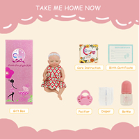 Poupée Reborn en Silicone de Haute Qualité de 6 Pouces pour Bébés Nouveaux-nés, avec Vêtements Interchangeables, Poupée Mannequin et Jouet de Mode pour Filles