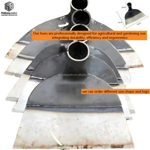 Outil agricole de type africain, houe en acier inoxydable avec manche en <span class=keywords><strong>bois</strong></span>, lame de 25,5 cm, outil de creusement agricole de forme carrée - Product Image 5