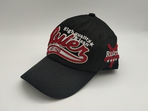 Casquette de baseball rétro américaine pour femme, en jean délavé à trous, à visière large, motif lettres, pour tête large - Product Image 4