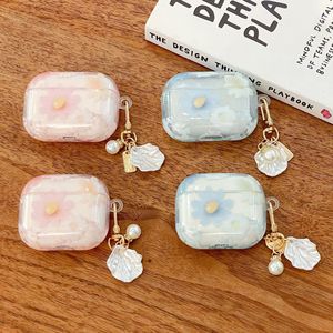 Funda Transparente IMD con Diseño de Flor para Auriculares Inalámbricos AirPods Pro 4, Compatible con Apple 1/2/Pro, Funda Protectora Suave Resistente a Caídas - Product Image 1