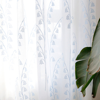 Innermor Luxueux Tulle Sheer Rideaux Élégant Blanc Brodé Voile pour Chambre Cuisine Salon Personnalisé Tissu Tissé Ombre