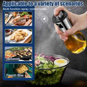 Multi-purpose Olive Oil Sprayer Glass Oil Dispenser <b>Bottle</b> for Cooking BBQ Salad Baking Air Fryer Accessories Kitchen Tools - Product Image 5