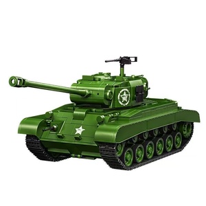 12GO 97011 2025 Nuevo Modelo de Tanque MOC City M26 <span class=keywords><strong>Pershing</strong></span> 1:28, Juguetes de Construcción DIY para Niños, Regalo, 1703 Piezas, Juego de Bloques de Construcción - Product Image 1
