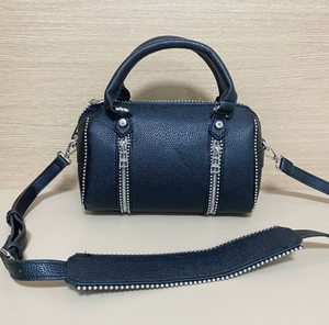 <span class=keywords><strong>Sac</strong></span> carré classique français en PU pour femme <span class=keywords><strong>avec</strong></span> chaîne ornée de diamants, double sangle, <span class=keywords><strong>sac</strong></span> bandoulière, fermeture éclair - Product Image 6