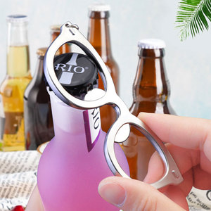 Kim loại kính khung <span class=keywords><strong>keychain</strong></span> sáng tạo kim loại vui Đồ chơi bia chai Opener kính khung Mặt dây chuyền chính cá nhân đường phố <span class=keywords><strong>Keychain</strong></span> - Product Image 6