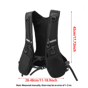 Chaleco Táctico de Nailon para Deportes al Aire Libre, Mochila con Diseño Reflectante, Bolsas de Pecho y Cintura, Estilo Hip-hop Urbano para Hombre, con Múltiples Bolsillos de Almacenamiento - Product Image 3