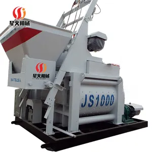 JS Series JS1000 Concrete Mixer 750L 1500L 2000L 0.5m3 Double Axis 1000L Concrete Mixer