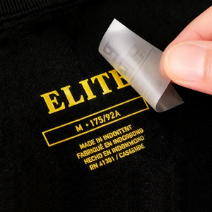 Quần Áo Thẻ Nhãn tùy chỉnh sắt trên tag quần áo phụ kiện nhãn truyền nhiệt sang trọng có thể giặt nhãn chăm sóc - Product Image 2