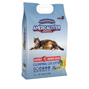 Deodorant Best Bentonite America Litter Brand Cat Litter Factory Supplier Wholesale Cat Sand Arena Para Gato 10L And 15KG