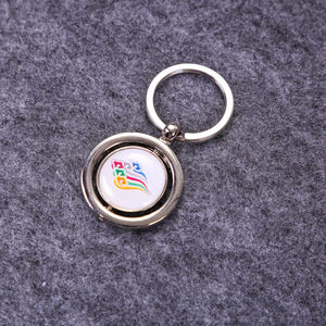 Porte-clés personnalisé peint double face en alliage de zinc, durable, cadeau promotionnel, porte-clés avec logo international - Product Image 3