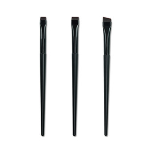 Pincel Delineador <span class=keywords><strong>de</strong></span> Ojos <span class=keywords><strong>de</strong></span> Punta Plana Ultrafina con Mango <span class=keywords><strong>de</strong></span> Plástico <span class=keywords><strong>de</strong></span> Fibra Artificial Blanco/Negro, Pinceles Angulados para Cejas, Herramienta <span class=keywords><strong>de</strong></span> Belleza Portátil - Product Image 5