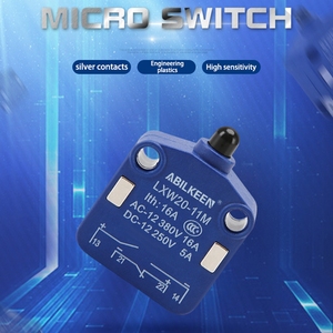 Hot bán điện áp cao nút pit tông loại spdt 400V DC <span class=keywords><strong>16A</strong></span> hình thức cơ bản 4 pins Bạc liên hệ với thiết bị đầu cuối Hàn Mirco chuyển đổi - Product Image 3