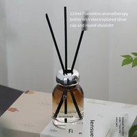 Nouvelle Bouteille d'Huile Essentielle Ronde de 110 ml pour Aromathérapie Sans Flamme, Parfum d'Ambiance Longue Durée pour Intérieur