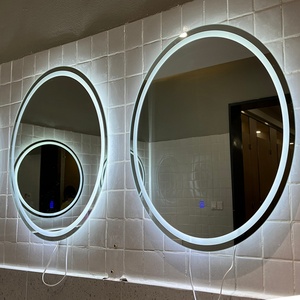Wholesale Bathroom Touch Screen Anti-fog LED <b>Lighted</b> Make <b>up</b> Smart Mirror Glass LED Mirror - Product Image 2