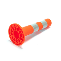 Delineador de tráfico de alta visibilidad de 750mm TPU Flexy en poste de advertencia de carretera de plástico naranja/rojo/amarillo