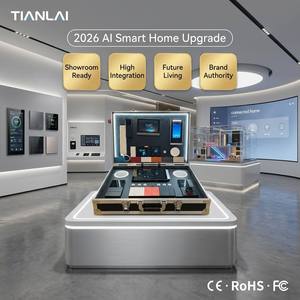 Tianlai Smart Home Security Automatisation Boîte de démonstration Interphone Vitrine portable Accepter OEM Marque De Luxe Zigbee Interrupteur mural - Product Image 6