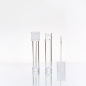 Tubos de brillo de labios de 3ml, aplicador grueso, tapón de rosca, envases de brillo de labios personalizados, embalaje de rubor, crema de labios líquida - Product Image 4