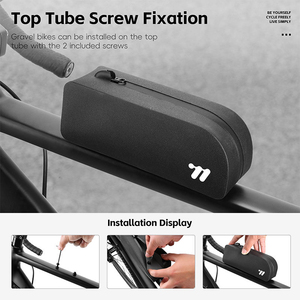 Sacoche de cadre de vélo imperméable en TPU, légère, pour VTT et vélo de route, sans frottement sur les jambes, réfléchissante, 0,75 L - Product Image 5