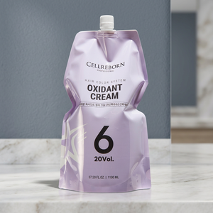 Crème colorante capillaire semi-permanente Cellreborn 6% sans ammoniaque à base de plantes 1100ml pour salon et usage domestique - Product Image 2