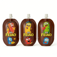 Film d'emballage en rouleau en plastique Doypack avec bec verseur pour jus de fruits et légumes pour bébés, idéal pour la vente en gros et la personnalisation