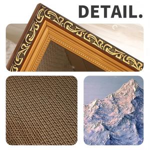 Cama para Gatos de Cartón, Rascador para Gatos, Marco de Fotos con Pintura al Óleo Reemplazable, Casa de Seguridad para Gatos, Universal para Todas las Estaciones, Grande - Product Image 3