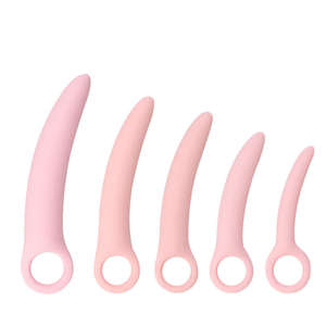 Ensemble de dilatateurs vaginaux en silicone souple 5 pièces, jouets pour <span class=keywords><strong>vaginisme</strong></span>, plug anal, <span class=keywords><strong>dilatateur</strong></span>, soulagement de la douleur sexuelle - Product Image 1