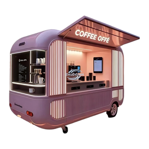 Camión de Pastelería Móvil de Uso Flexible, Carrito de Panadería Rosa para Macarons y Postres, Venta Ambulante al Aire Libre - Product Image 4