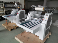 Machine de laminage thermique semi-automatique hydraulique feuille-rouleau, machine de laminage manuelle
