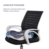 Coussin de chaise ergonomique en mousse à mémoire de forme JIYIMEI, ensemble de coussins orthopédiques respirants pour soulager la sciatique et les douleurs lombaires au bureau