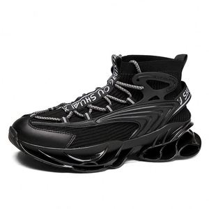 Chaussures de sport pour hommes, antidérapantes, respirantes, à semelle souple et amortie, en maille, à lacets, pour la marche décontractée, tendance mode - Product Image 3