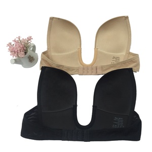 حمالة صدر نسائية عميقة قابلة للتحويل حمالة صدر غير مرئية بدون درزات حمالة صدر من قطعة واحدة مكشوفة الصدر - Product Image 6