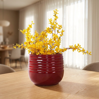 Pots de fleurs carrés et ronds de styles variés pour l'intérieur et l'extérieur, jardinières de jardin