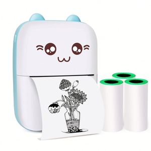 Phổ biến Mini Pocket ảnh Sticker máy in nhãn di động di động máy in nhiệt 203dpi không dây BT Android i OS điện thoại 2023 - Product Image 5