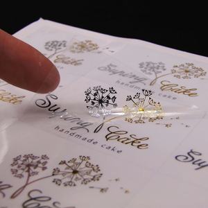 Etiquetas Adhesivas Personalizadas de Vinilo PVC Transparente con Círculos de Papel de Aluminio Dorado para Botellas de Vino, Cerveza, Whisky y Bebidas - Product Image 3