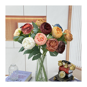 Rosa de Rafi de una sola cabeza, proveedor de China, venta al por mayor, precio competitivo, flores artificiales, Rosa multicapa única, 2017 - Product Image 2