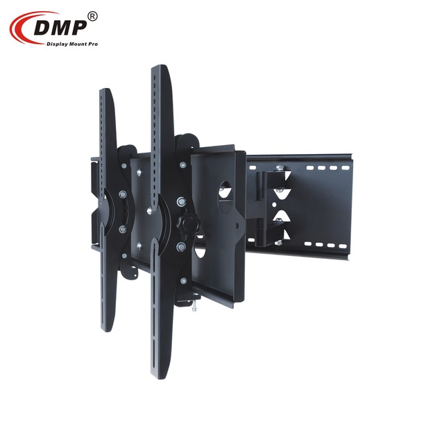 DMP PLB110-64 VESA 600x400 Double Arm Full Motion Articulating LCD TV Bracket Mount Wall