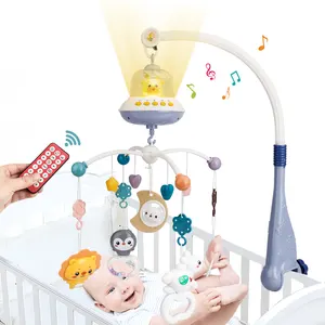 托儿所悬挂塑料遥控360旋转音乐手机玩具幼儿婴儿床玩具婴儿床新生儿手机