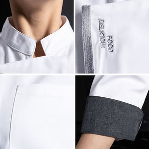<span class=keywords><strong>Hotel</strong></span> Chef uniformes <span class=keywords><strong>de</strong></span> manga larga <span class=keywords><strong>Hotel</strong></span> Catering <span class=keywords><strong>ropa</strong></span> hornear restaurante occidental transpirable cocina Chef uniforme - Product Image 4