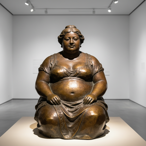 Famosa Escultura Metálica de Mujer Gorda con Técnica de Fundición, Tema de Amor para el Año Nuevo Chino <span class=keywords><strong>y</strong></span> Aniversarios - Product Image 5