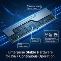 Memoria de servidor DDR5 de 64 GB, 4800 MT/s, PC5 38400, ECC RDIMM, doble rango 2Rx4, nueva, de grado empresarial, para computación de IA, ProLiant PowerEdge