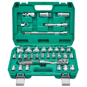 Socket Wrench Set 32 Piece 1/2 In Drive <b>Car</b> <b>Repair</b> Tool Kit With Hard Case - Product Image 1